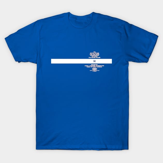 This Motion Picture Has Been Rated R T-Shirt by MovieFunTime